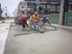 Supervisa Omar Muñoz avances de la pavimentación de la calle Tlaxcala 