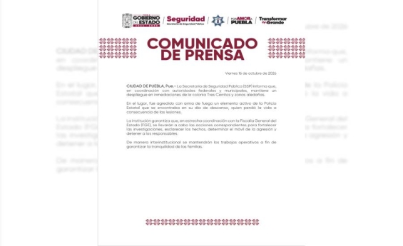 Muere elemento de la Policía Estatal baleado en la colonia Tres Cerritos