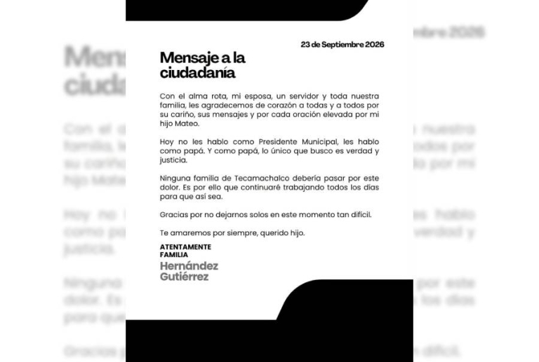 Verdad y justicia pide Mateo Hernández, presidente municipal de Tecamachalco 