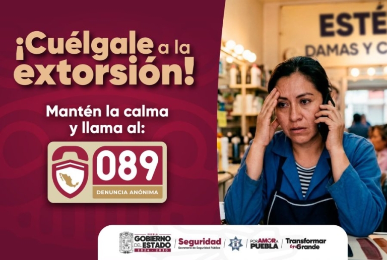 Brinda SSP atención en Tecamachalco para prevenir llamadas y mensajes de extorsión