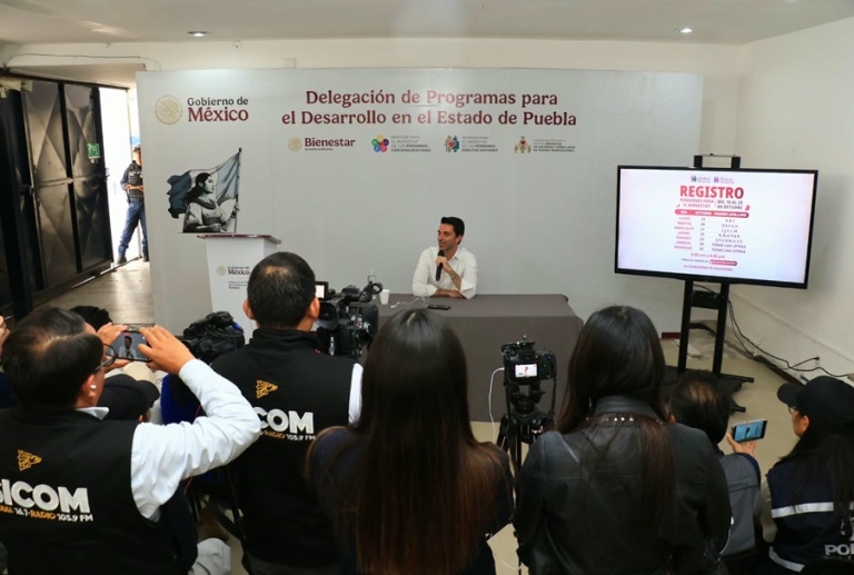 Anuncia Rodrigo Abdala 247 módulos para las Pensiones del Bienestar en Puebla