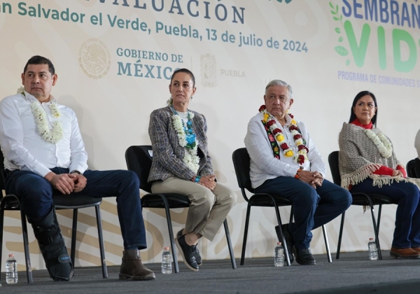 Con el programa Sembrando Vida, se siembra vida y patria: Claudia Sheinbaum