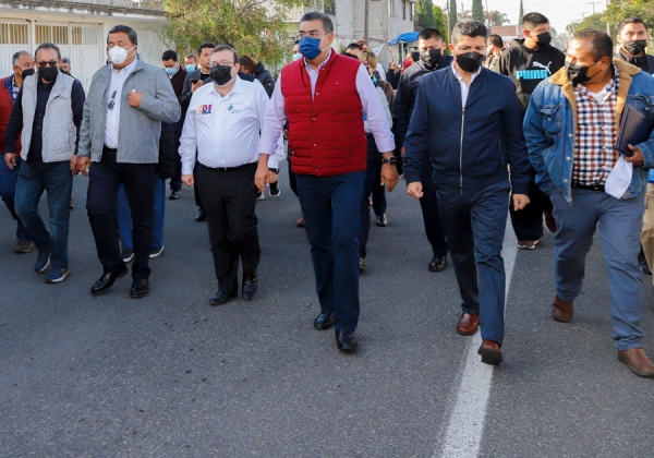 Garantiza gobernador Sergio Salomón trabajo conjunto con los municipios