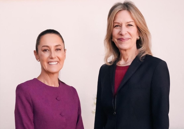 Claudia Sheinbaum se reúne con Elizabeth Sherwood-Randall