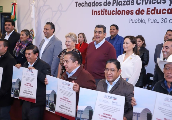 Mejora gobierno de Sergio Salomón espacios educativos para favorecer desarrollo integral