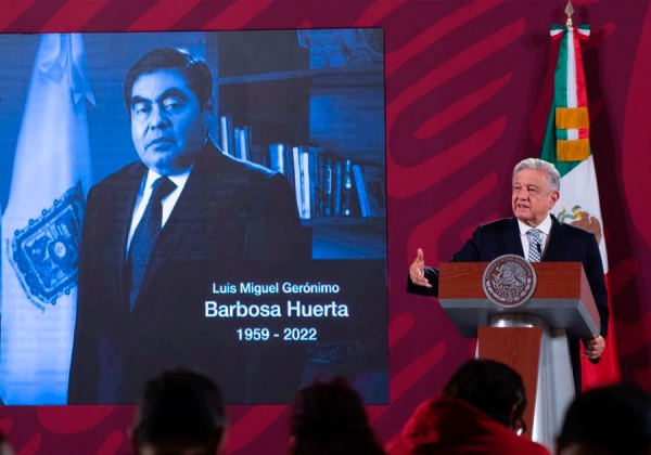 Miguel Barbosa, &#039;luchador por la democracia&#039;: AMLO