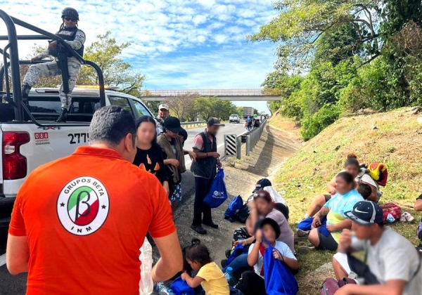 Atiende y da respuesta INM a solicitud de integrantes de caravana migrante