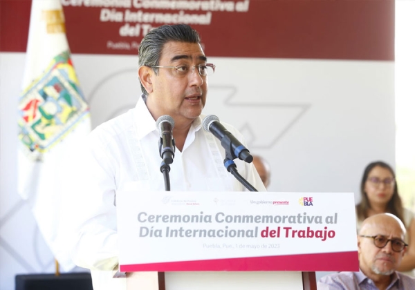 Comprometido gobierno de Puebla en garantizar derechos laborales e igualdad: Sergio Salomón