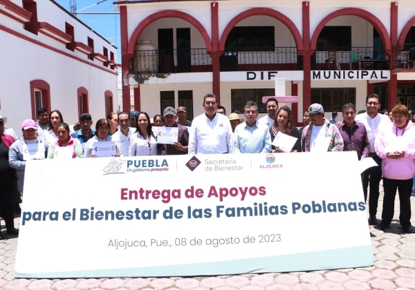 Refuerza Sergio Salomón proyectos en diversos rubros para favorecer a habitantes de Aljojuca
