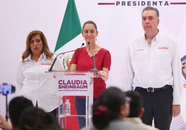 Claudia Sheinbaum reitera estrategia de seguridad en Nuevo León y en todo el país