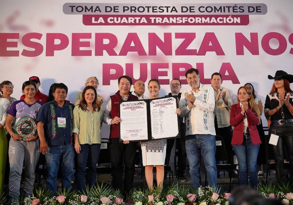 Destaca Sheinbaum Plan C en Puebla
