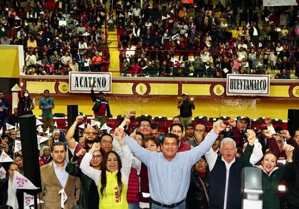 De la mano del pueblo y en unidad, garantizaremos la consolidación de la Cuarta Transformación en Puebla: Julio Huerta