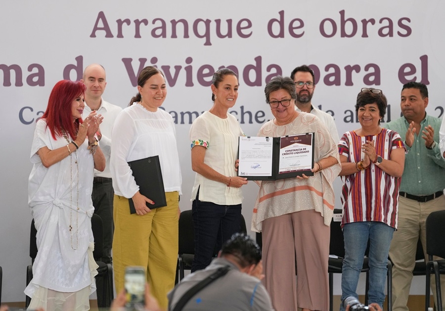 Ahora la vivienda también es un derecho constitucional: Presidenta Claudia Sheinbaum inicia la construcción de 26 mil viviendas en Campeche