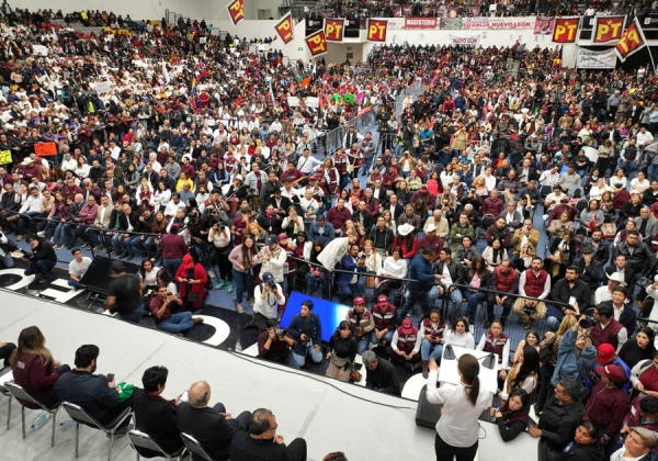 En Nuevo León, Sheinbaum llama a una 4T con igualdad y unidad frente a la militancia de Morena