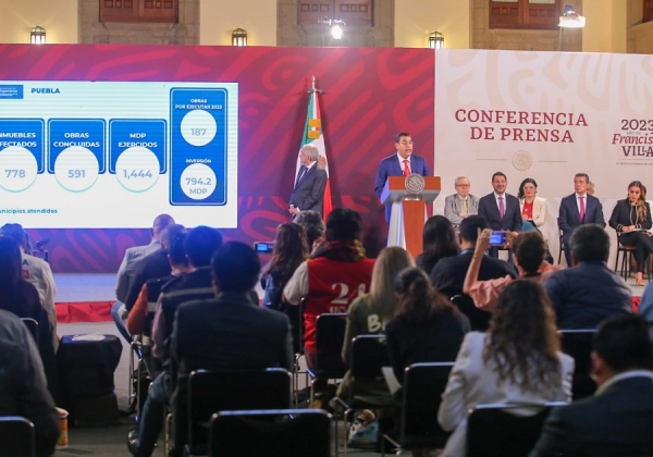 Puebla, sumado al Programa Nacional de Reconstrucción: Sergio Salomón