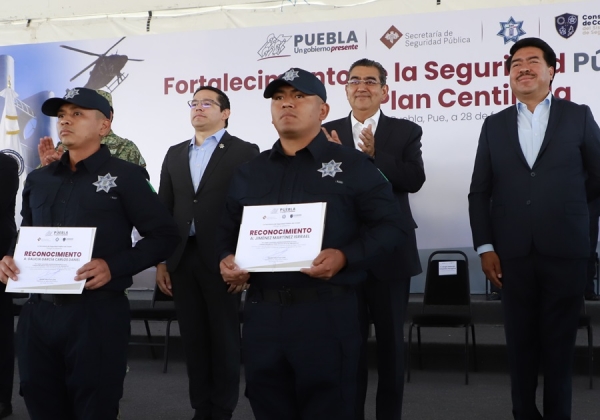 Consolida gobierno de Sergio Salomón a Puebla como un estado seguro
