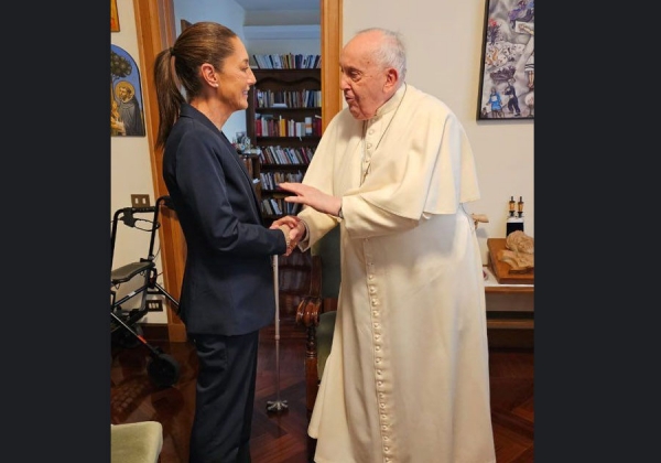 Sostiene Claudia Sheinbaum encuentro con el Papa Francisco