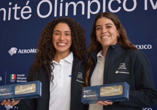Delegación Olímpica Mexicana vuela a París con Aeroméxico