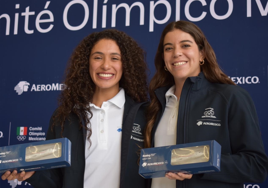 Delegación Olímpica Mexicana vuela a París con Aeroméxico