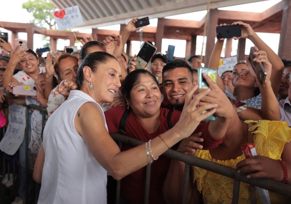 Claudia Sheinbaum Pardo sostuvo encuentro con pueblos originarios de Tabasco