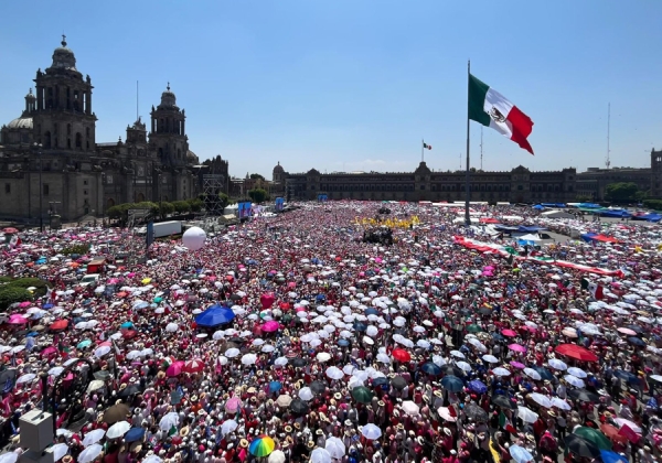 Fiscaliza INE la Marea Rosa en 71 ciudades