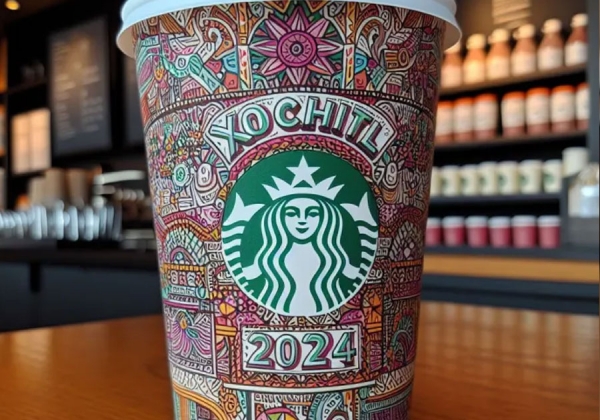 Starbucks se desliga de vasos que promueven a Xóchitl Gálvez