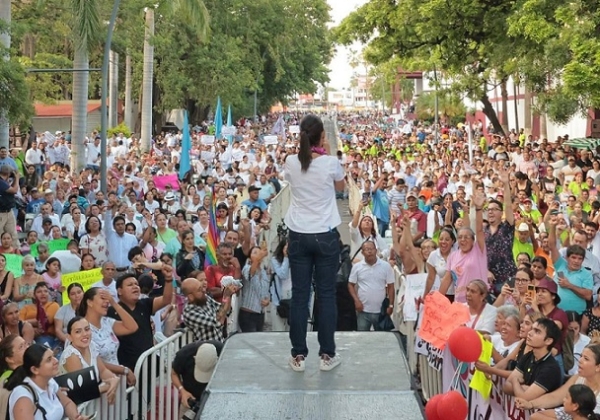 “El camino de México hoy es la Cuarta Transformación’’: Desde Colima, Claudia Sheinbaum va por la defensa de la 4T
