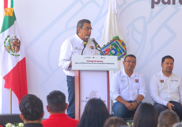 En Puebla, el dinero del pueblo se aplica en el pueblo: Sergio Salomón
