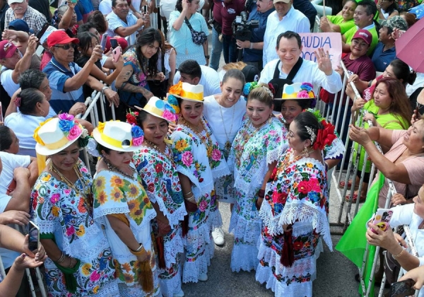 Claudia Sheinbaum garantiza bienestar para todos los yucatecos con la llegada de la 4T
