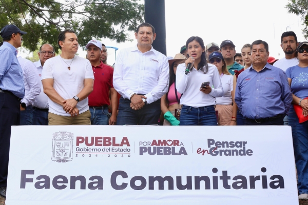 Alejandro Armenta impulsa faenas y bacheo en Puebla para mejorar seguridad vial