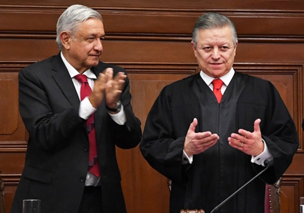 Descarta Zaldívar intervención de AMLO en decisiones de la Corte