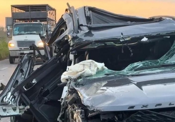 Candidato de Morena a gubernatura de Yucatán sufre accidente