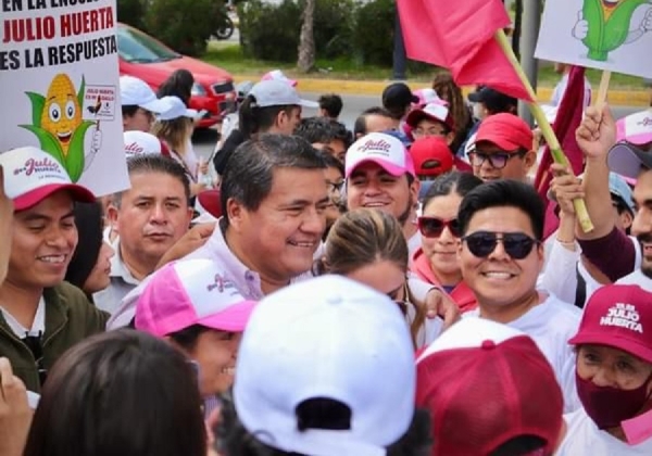 “El respaldo de la gente de los 217 municipios nos dice que ¡vamos a ganar!”: Julio Huerta