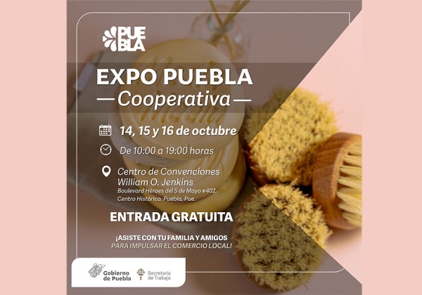 Promueve Secretaría de Trabajo a productores en Expo Puebla Cooperativa