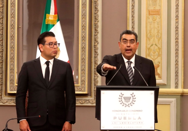 Rinde protesta Sergio Salomón Céspedes como gobernador sustituto