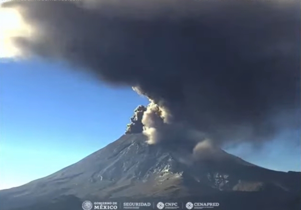  Popocatépetl registró 69 exhalaciones en las últimas 24 horas