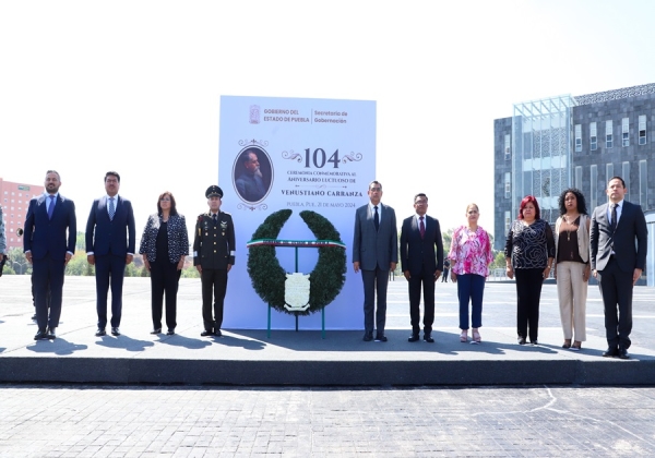 Encabeza titular de ejecutivo aniversario luctuoso de Venustiano Carranza