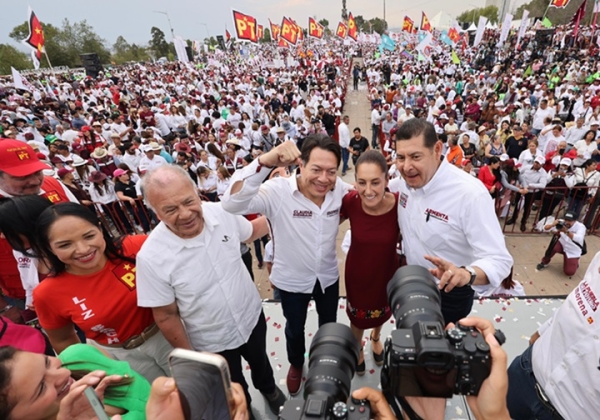 Arrasan Sheinbaum, Armenta y Chedraui en Puebla