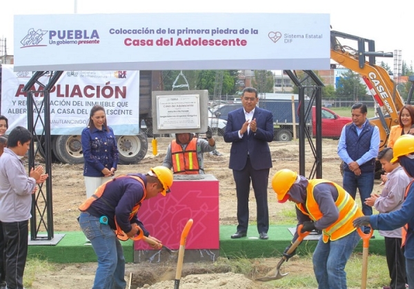 Con inicio de construcción de Casa del Adolescente, gobierno estatal reitera su compromiso con este sector
